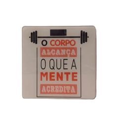 Balança Corporal Digital Frases - 180kg - Design Gallery Santos 