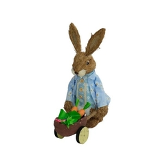 Coelho de Páscoa Rústico com Carrinho de Mão - comprar online