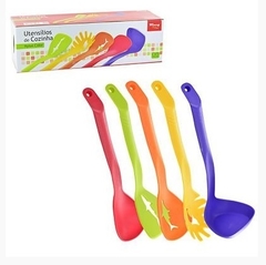 Jogo de Utensílios 5 peças em Nylon Color - Wincy