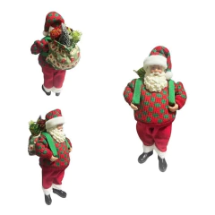 Papai Noel Lux Mochileiro - 28cm na internet