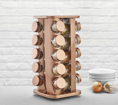 Porta Condimentos com Suporte Giratório Rose Quadrado - 21 peças - comprar online