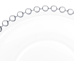 Conjunto 4 Pratos para Sobremesa de Cristal Pearl - Wolff - Design Gallery Santos 