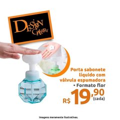 Porta Sabonete Líquido Flor