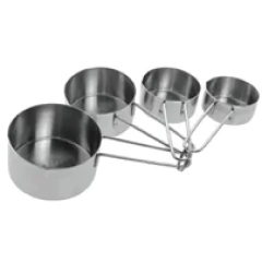 Kit Xícaras Medidoras em Inox - 4 peças - comprar online