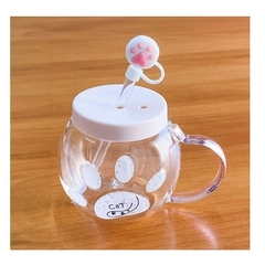 Caneca Patinha com Tampa e Canudo - 400ml - Design Gallery Santos 