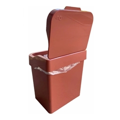Lixeira Discovery Terracota Ou - 3 Litros na internet