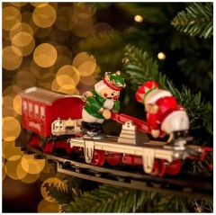 Trem para Árvore de Natal com Som, Movimento e Led - 23 peças - Design Gallery Santos 