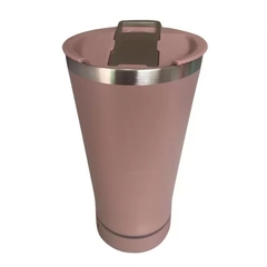 Copo Térmico para Cerveja com Caixa de Som Bluetooth e Led - 473ml - Design Gallery Santos 