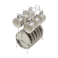 Conjunto 6 Xícaras para Café com Suporte Versa Wolff - 90ml na internet