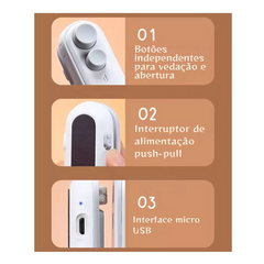 Imagem do Mini Seladora para Embalagens﻿ USB