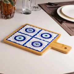 Conjunto Tábua com Bandeja Olho Grego﻿ - Design Gallery Santos 