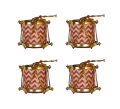 Conjunto 04 Tamborzinhos de Natal