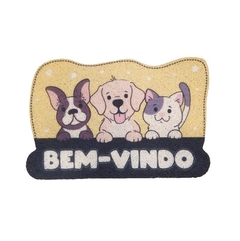 Tapete em Vinil para Entrada de Porta - Pets
