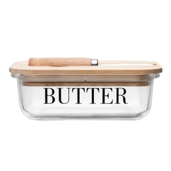 Manteigueira Butter com Espátula e Tampa em Bambu - comprar online