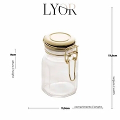 Pote Hermético Retrô para Temperos - 100ml - Design Gallery Santos 