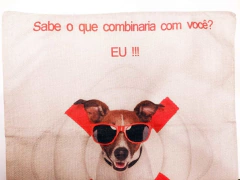 Capa para Almofada Estampa Pets
