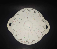 Forma para Bolo Flor Granulado - Design Gallery Santos 