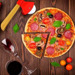 Cortador de Pizza Machadinho - Design Gallery Santos 