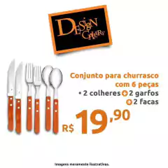 Kit de Talheres para Churrasco - 6 peças