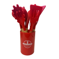 Conjunto de Utensílios com Suporte - 12 peças - Design Gallery Santos 