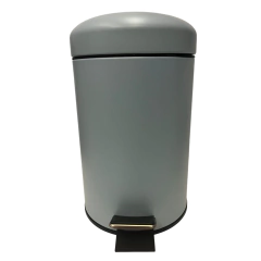 Lixeira Azul Glacial com Pedal - 3L - Design Gallery Santos 