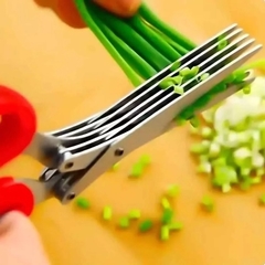 Tesoura Para Temperos 5 Lâminas + Pente de Limpeza - comprar online