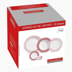 Aparelho de Jantar Yuki Hauskraft - 20 peças - Design Gallery Santos 
