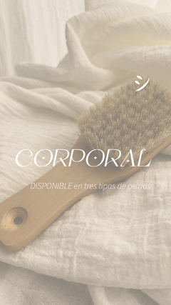 CEPILLO CORPORAL con mango CERDAS NATURALES (Cepillado Medio)