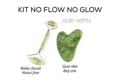 KIT DERMOCOACH - guasha verde jade+ roller jade verde - comprar online