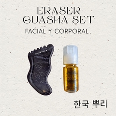 THE ERASER KIT - Guasha Eraser ONIX blanco + Aceite