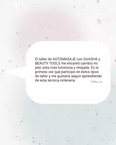 Imagen de TALLER VIRTUAL: AUTOMASAJE con GUASHA y BEAUTY TOOLS (Diferido)