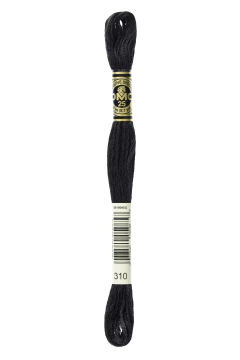 Meada DMC Broder Spécial tam. 25 preta 310 avulsa - comprar online