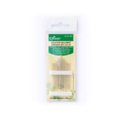 Agulhas Gold Eye Milliners Needles - n. 3,5,7,9 - Clover