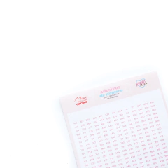 Adesivos de Número para Plaquinhas de Meadas Bordado Studio