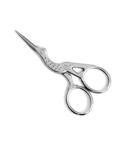 Tesoura Cegonha Prateada