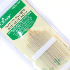 Agulhas Gold Eye Milliners Needles - n. 3,5,7,9 - Clover - comprar online