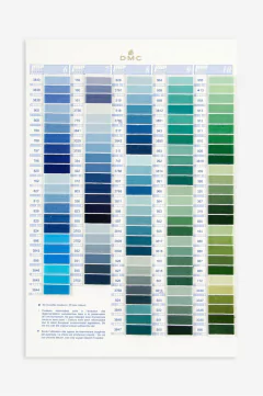 Cartela de Cores DMC com Amostras de Linha na internet
