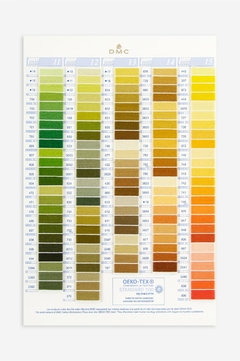 Cartela de Cores DMC com Amostras de Linha - Bordado Studio