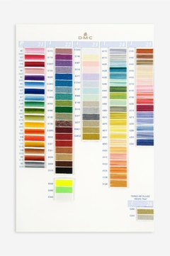 Imagem do Cartela de Cores DMC com Amostras de Linha
