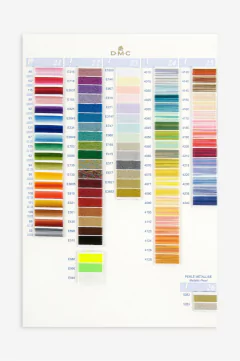 Imagem do Cartela de Cores DMC com Amostras de Linha
