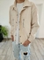 campera valencia - bomber de cupro - cierre frontal - ( crudo ) - tienda online
