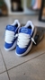 zapatillas dobleb dark - gamuza - chunky - ( azul ) en internet
