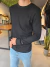 Imagen de buzo manchester - tela waffle - molderia regular - ( negro )