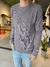 buzo manchester - tela waffle - molderia regular - ( gris ) en internet