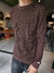 buzo manchester - tela waffle - molderia regular - ( marron ) en internet
