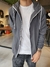 campera aurora - regular - tela parachute - rompe viento - forrada en su interior ( gris plomo ) en internet