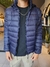 campera puffer londres - con piel en su interior - capucha desmontable - ( azul ) - tienda online