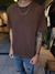 remera carmy - corte regular - de lanilla ( no pica ) - chocolate - comprar online