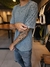 remera carmy - corte regular - de lanilla ( no pica ) - gris melange en internet