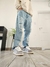 jeans mom braganza con ruturas - rigido - - comprar online